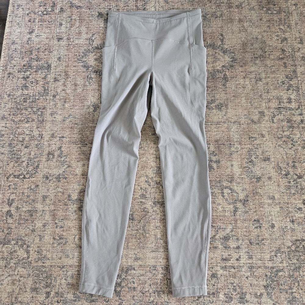 Lululemon Swift Speed High-Rise Tight 28" Leggings Brushed Luxtreme Gull Grey 6 - Picture 4 of 11